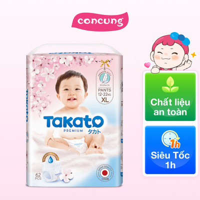 Combo 3 Tã quần Takato siêu mềm mại (XL, 62 miếng) - concung