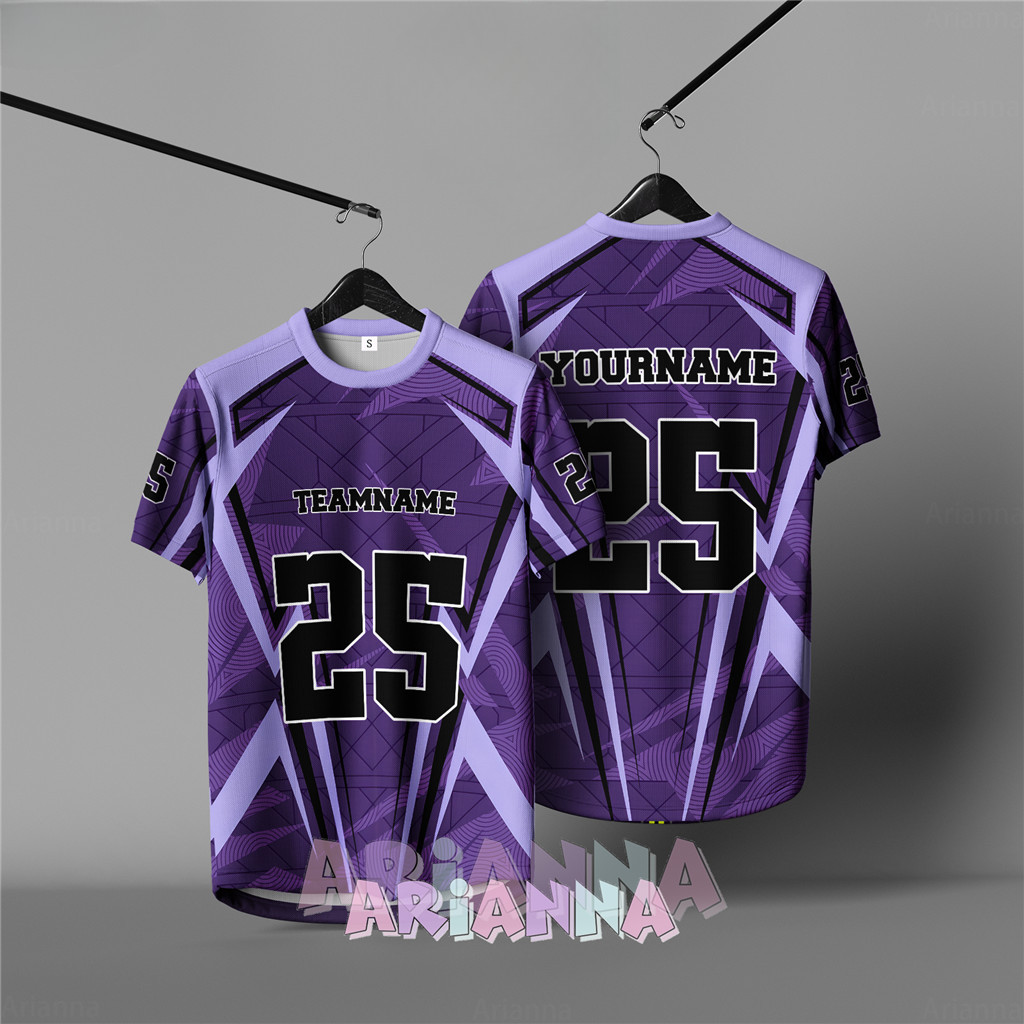 Áo thun NFL 2025 microfiber jersey cổ retro ngắn tay, thiết kế unisex