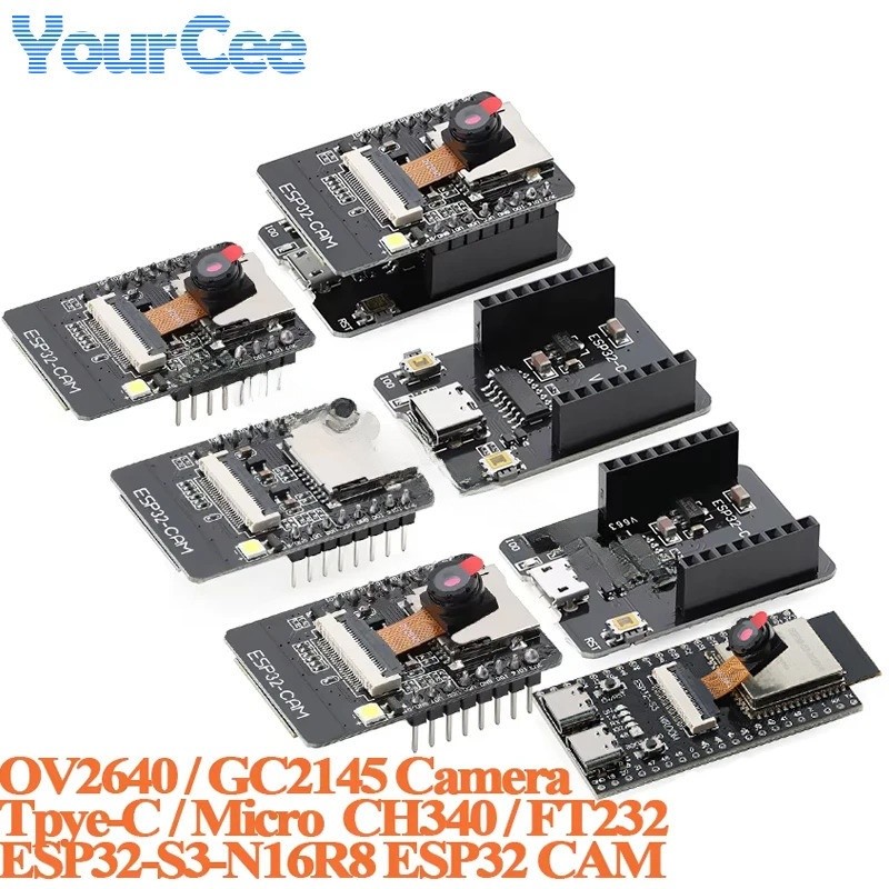 ESP32-CAM OV2640 GC2145 Mô-đun bảng phát triển máy ảnh CH340 FT232 Nối tiếp sang WiFi Bộ chuyển đổi 