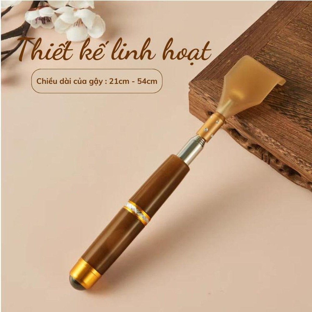 Gậy gãi ngứa lưng inox 304 rút gọn kéo dài nhỏ gọn tiện lợi nhiều loại nhiều hình dáng Massage