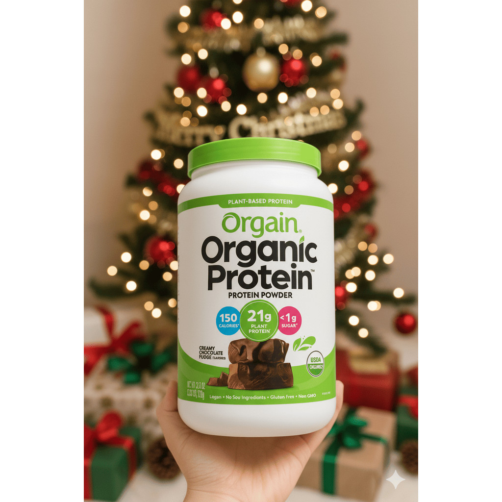 Hộp 920g Orgain Protein organic - Sữa hữu cơ thực vật SuperFood Protein powder vị Socola