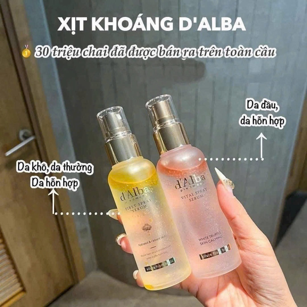 XỊT KHOÁNG DƯỠNG DALBA WHITE TRUFFLE VITAL SPRAY SERUM