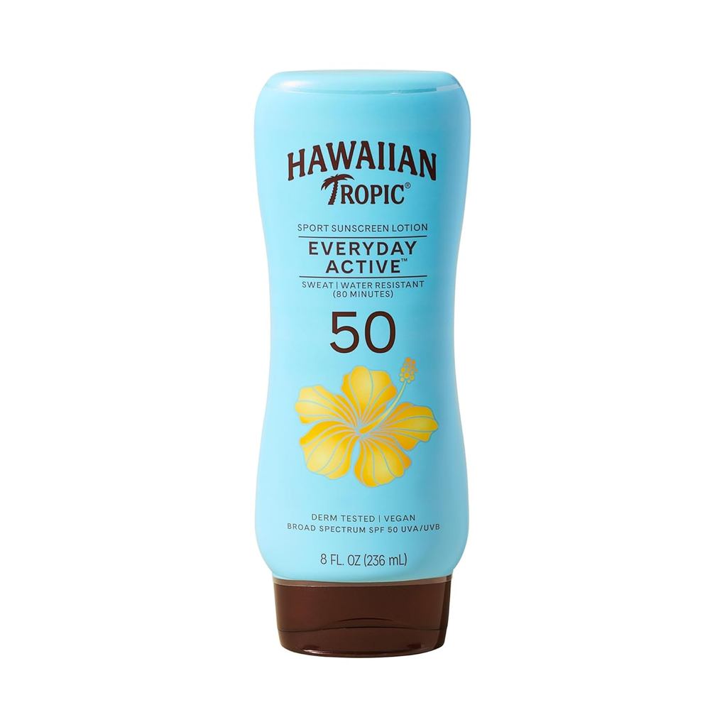 Kem chống nắng Hawaiian Tropic Everyday Active, Kem chống nắng SPF 50, 8 Fl Oz