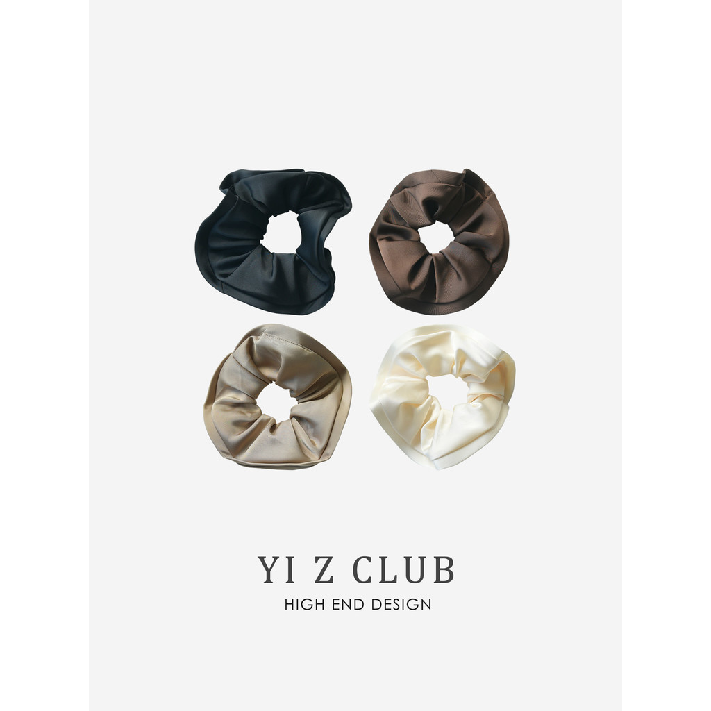 Yi Z CLUB Thời Trang Giá Trị Cao Hoa Bud Hai Lớp Nấm Dây Buộc Tóc Cao Su Dây Buộc Tóc Phụ Kiện Tóc D