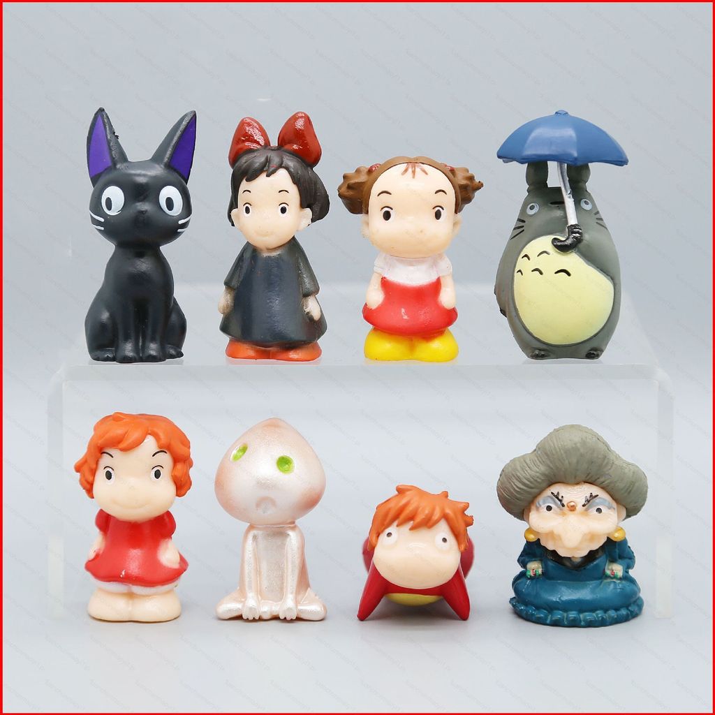 DC1 8 Chiếc Ponyo Trên Vách Đá Nhân Vật Hành Động Ponyo Totoro Zeniba Ogino Chihiro Búp Bê Đồ Chơi T