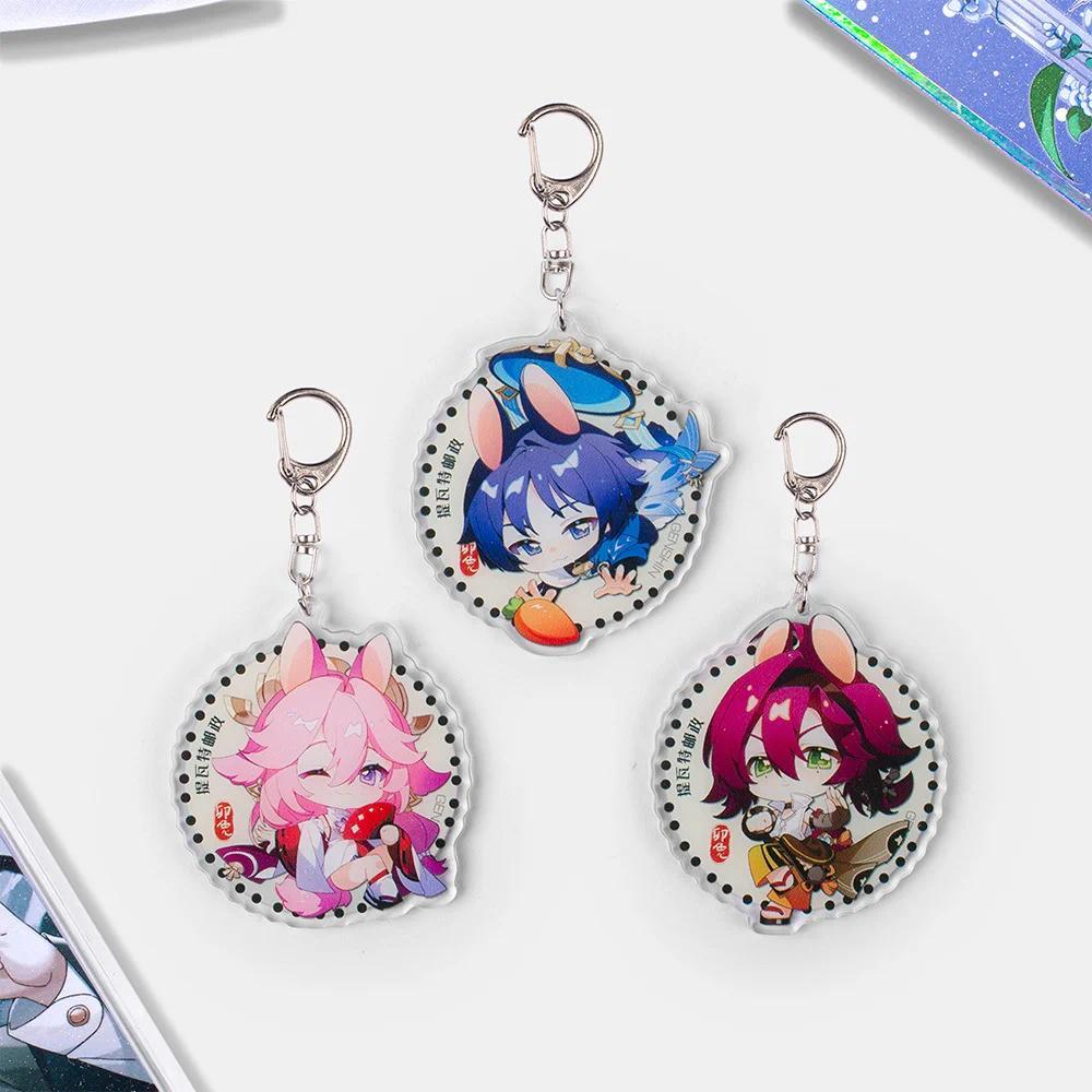 1 chiếcs Trò chơi Anime Genshin Impact Venti Nahida Xiao  Móc khóa   móc khoá Acrylic Men  key