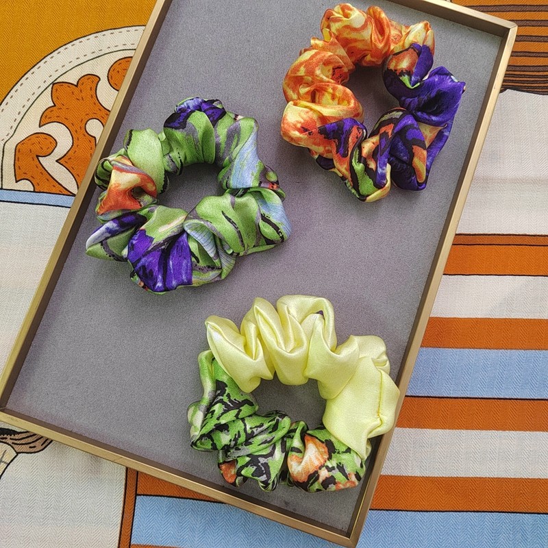 Dây buộc tóc lụa 100% Satin Scrunchy Dây buộc tóc đơn giản Dây buộc tóc kiểu Pháp