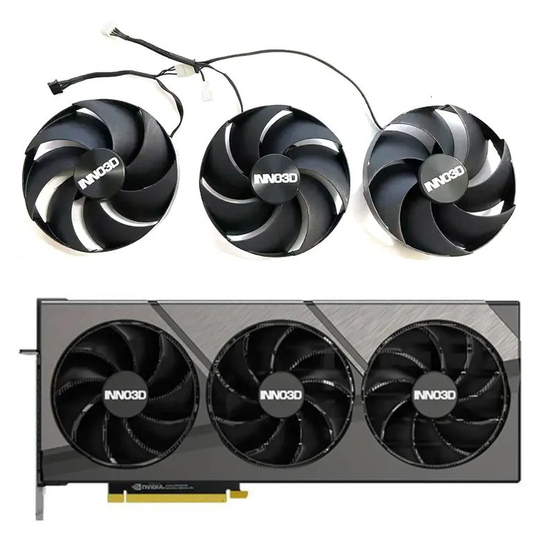 * Quạt GPU 98MM 4PIN FD10020M12D RTX4080 4090 chính hãng cho máy thông gió Inno3d GeForce RTX 4080 4