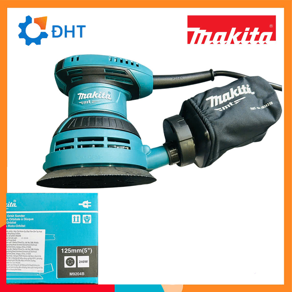 [Chính Hãng] Máy Chà Nhám Makita Quỹ Đạo Tròn M9204B - M9202B  (240W-125MM)