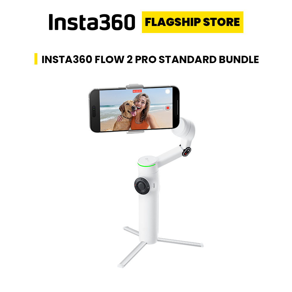 Gimbal Điện Thoại Insta360 Flow 2 Pro Standard Bundle - Chống Rung 3 trục -  Quay Vlog - Tracking AI