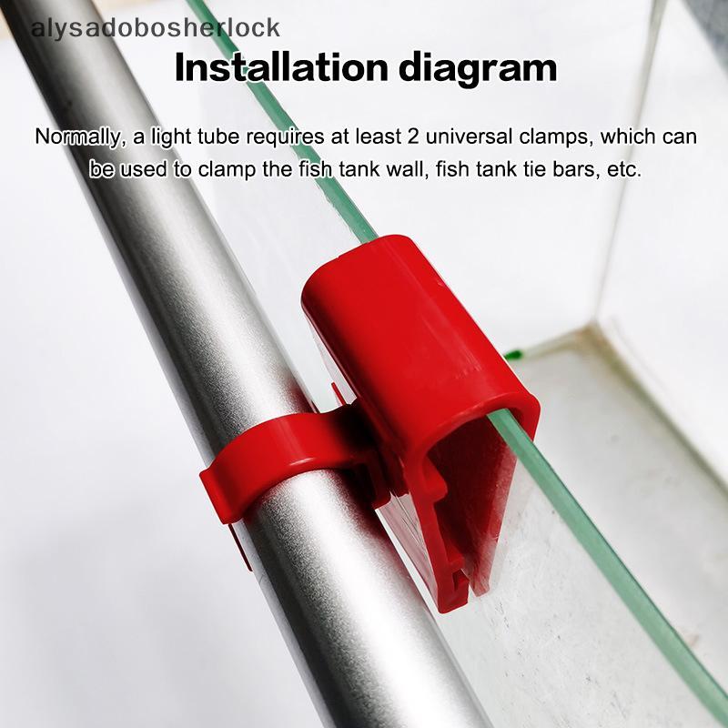 Aquarium LED ánh sáng chủ nước Hose núi Bracket cố định Clip Fish Tank Hose kẹp chìm Fish Tank phụ k