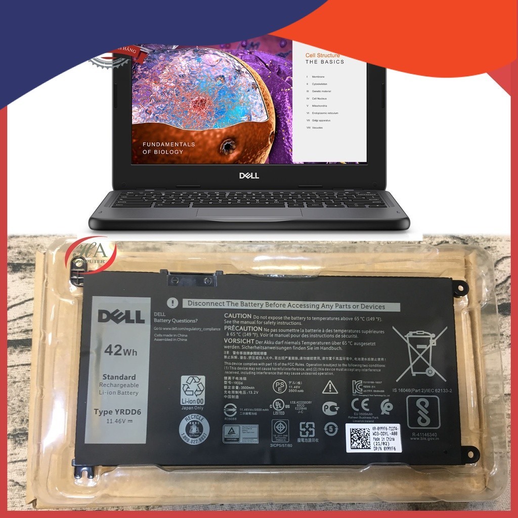 Pin Thay Thế Laptop Dell Chromebook 3110