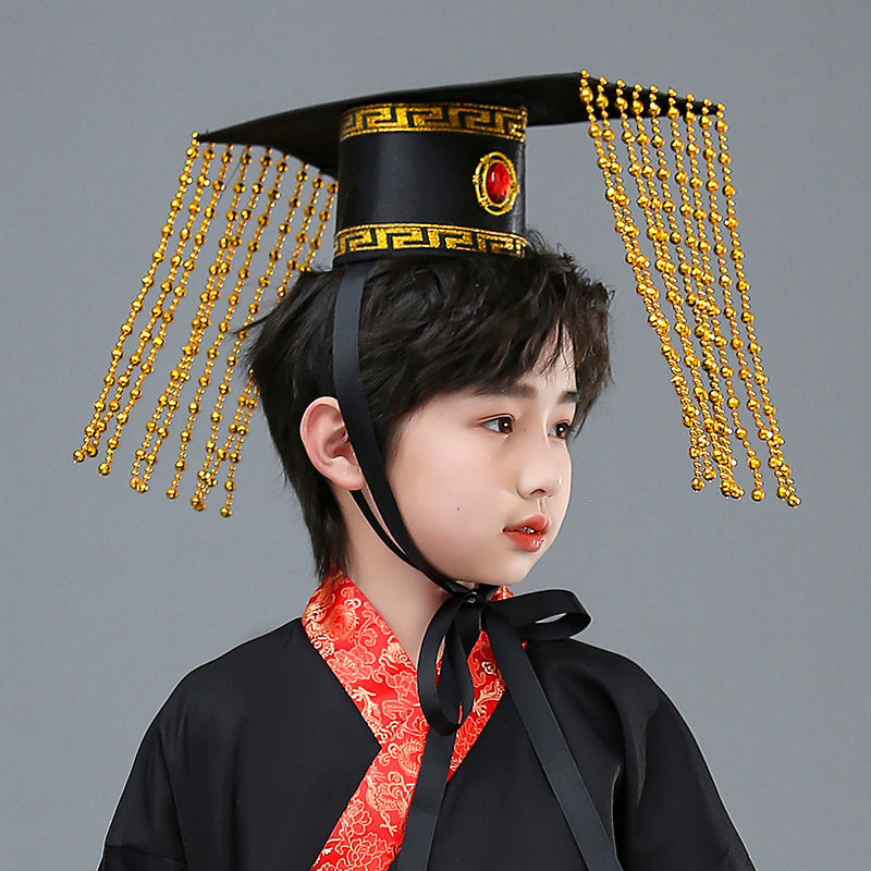 Qin Shihuang Han Wuhuang Head Crown Emperor Head Crown {Today Be Emperor} Trang phục sáng tạo Mũ đội