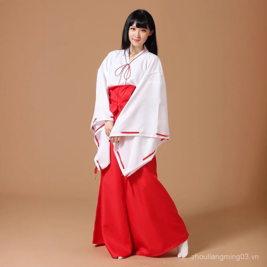 Ngoại Thương Anime Quần Áo Dạ Quang cosplay Miko kimono kimono Miko kimono Miko kimono kimono