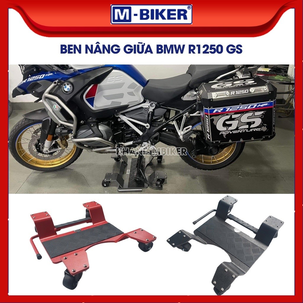 Ben nâng xe BMW R1250 GS model MB105, di chuyển 360 độ nhẹ nhàng