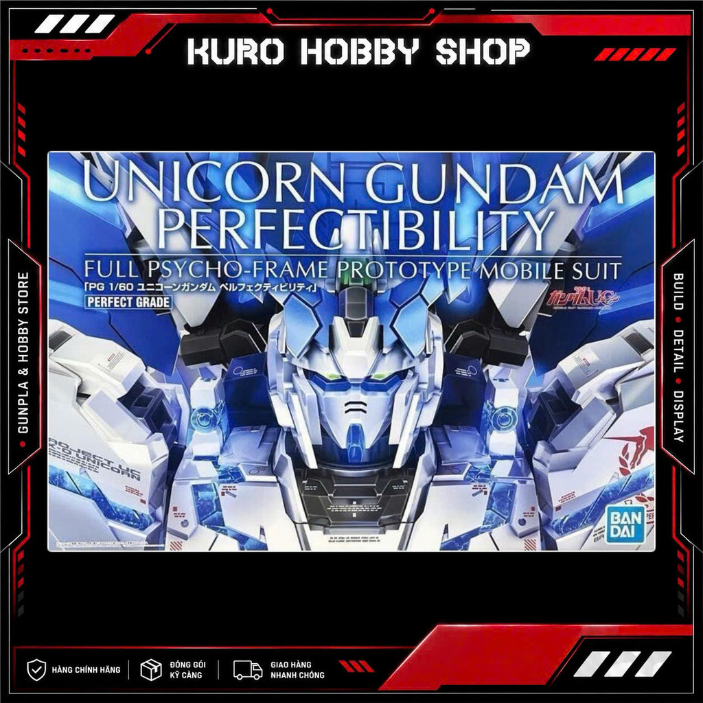 PG 1/60 RX-0 Unicorn Gundam Perfectibility - Mô hình lắp ráp Bandai