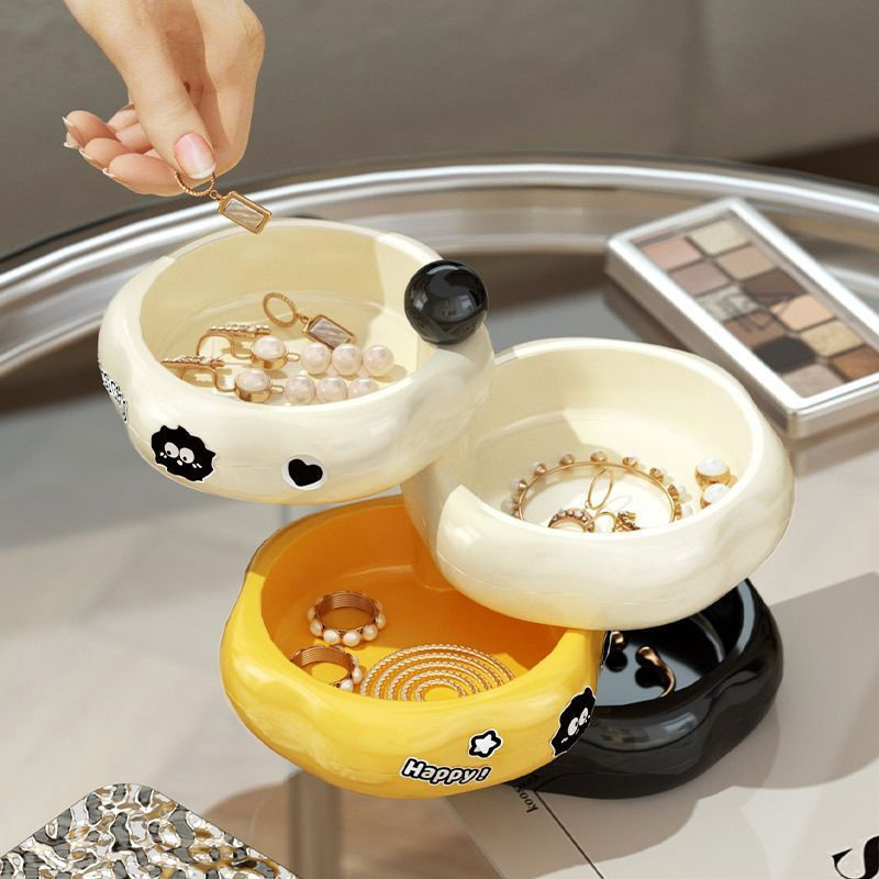 TQ~Dopamine jewelry storage box, light luxury high-end earrings, necklaces, ear studs, jewelry organ
