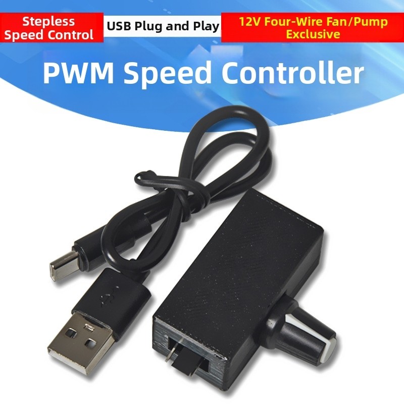 Cho Bộ Điều Khiển Tốc Độ Quạt PWM Cho 12V Cho Quạt 4 Dây Bơm USB-C 5V Đến 12V DC-DC