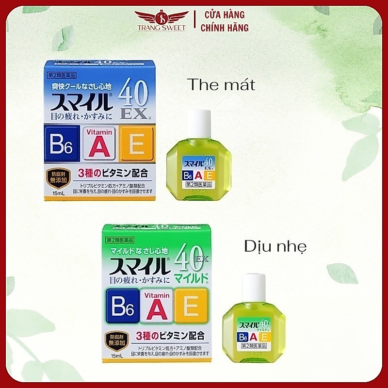 Date mới Nhỏ mắt 40 EX Mild Lion 15ml Nhật Bản