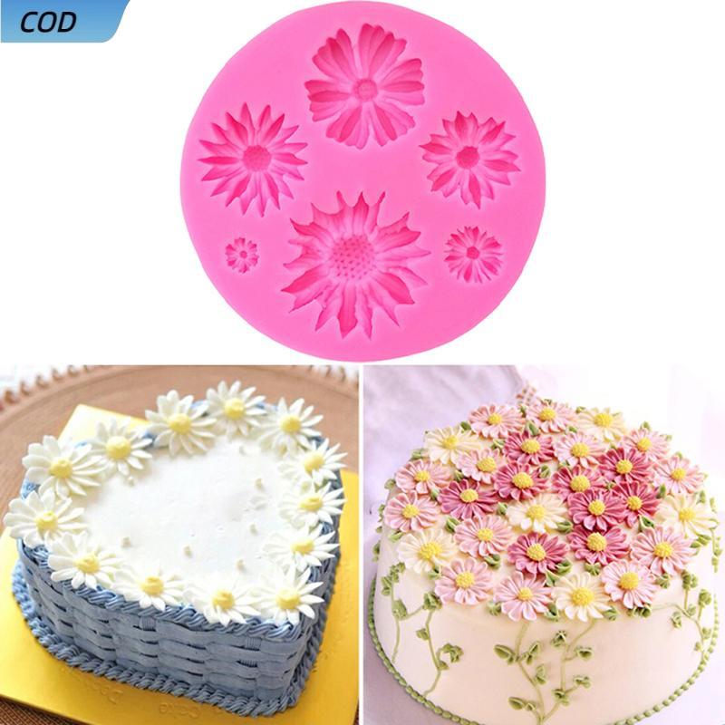 Cod Rose Flower Silicone khuôn cho cupcake fondant sô cô la nướng VN