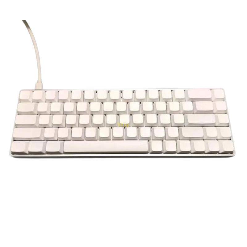Btsg 68 Chiếc Chìa Khóa Trống Trắng Tối Giản XDA Chiều Cao PBT Thăng Hoa Keycap Bộ Cho AK680 RK68 DK