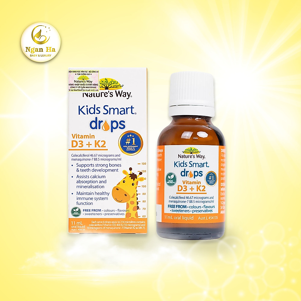 Vitamin D3k2 Organic Nature's Way, D3K2 Cho Trẻ Sơ Sinh - Ngân Hà Baby