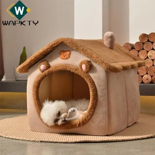  WAPKTY Nhà Thú Cưng Ngủ Mùa Đông Giường Mèo Hang Cún Con Có Thể Gập Lại Dễ Thương Plus Nhung Cat Cube Ẩn Nhà Ấm Cún Con Tổ Cho Chó Nhỏ Mèo Trung Bình 