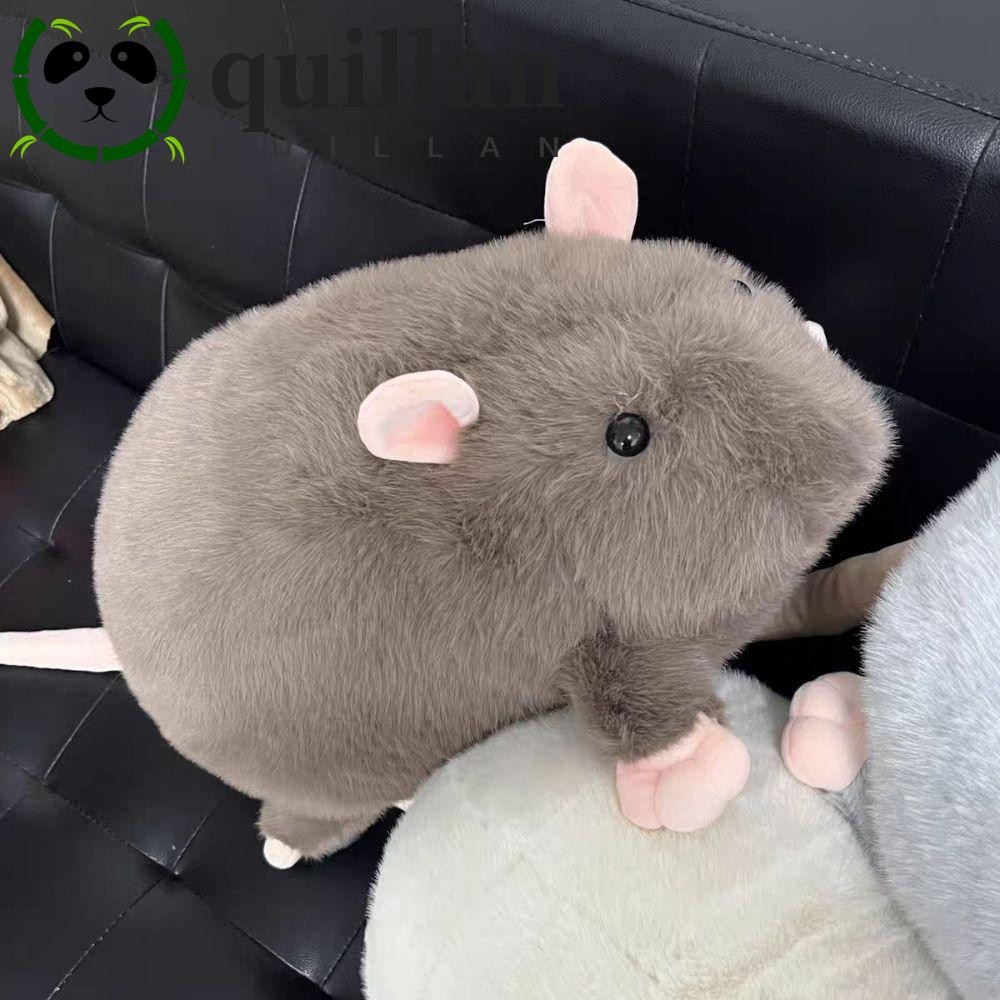 QUILLAN Fancy Rat Doll, Búp bê chuột mô phỏng động vật nhồi bông 20 / 30 / 50cm, Chuột nhánh hoa Đồ 