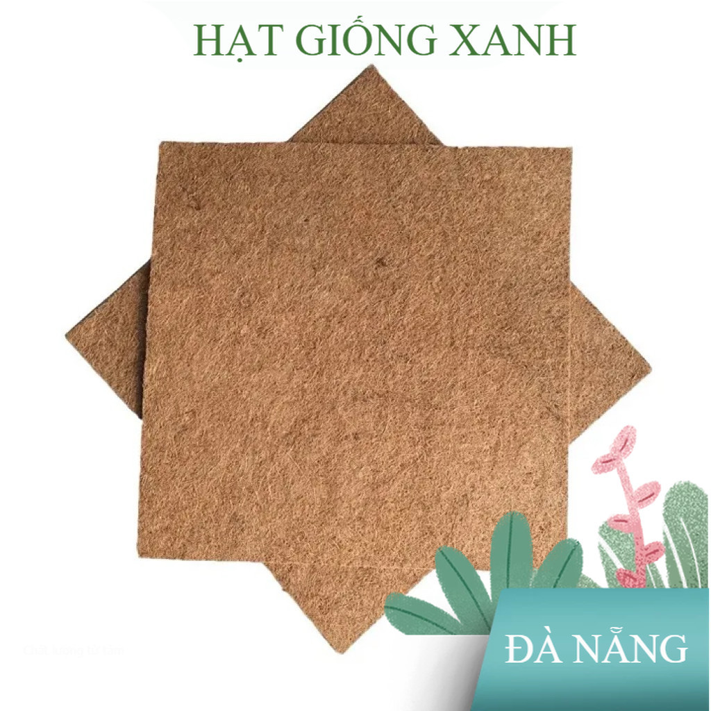 5 Thảm xơ dừa trồng lan 50*50cm, chuyên lót chậu, trồng kiểng lá, hoa lan , chuyên dụng làm vườn