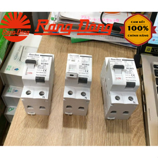   Rạng Đông  Cầu Dao an toàn MCB chống giật chống rò điện - RCBO Aptomat ngắn mạch 2 pha -2 tép 20A 25A 32A 40A 50A 63A 