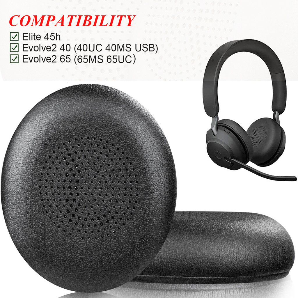 1 Cặp Tai Nghe Cho Jabra Elite 45h / Evolve2 65, Đệm Tai Thay Thế Cho Jabra Evolve 2 65 (65MS 65UC U