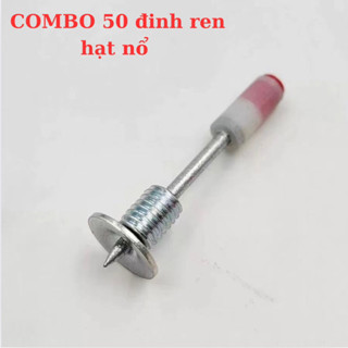 COMBO 50 đinh ren kèm bulong, Đinh hạt nổ sử dụng cho máy bắn đinh hạt nổ