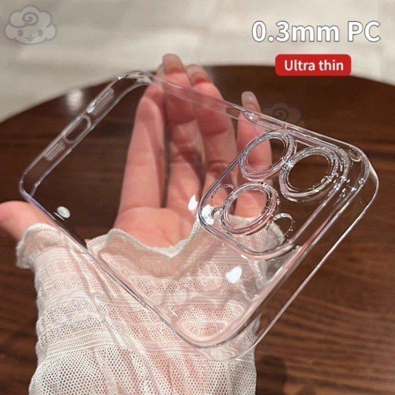[Không bao giờ chuyển sang màu vàng] Vỏ PC trong suốt siêu mỏng 0,3mm cho iPhone 17 16 15 Pro Max 14 13 12 11 Pro Max Air 14 15 16 Plus Crystal Hard PC Ốp điện thoại chống sốc | BigBuy360 - bigbuy360.vn