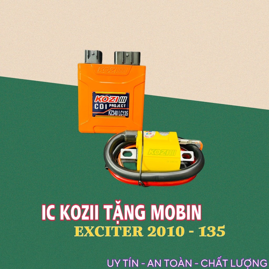ic KOZI cho xe Exciter 135 mở tua tặng mobin sườn >>