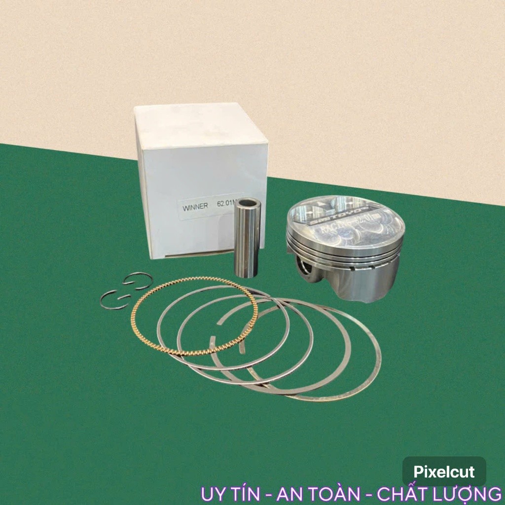 Bộ piston bạc nén Smitoyo cho xe winner, sonnic trái 57mm 62mm 65mm >>