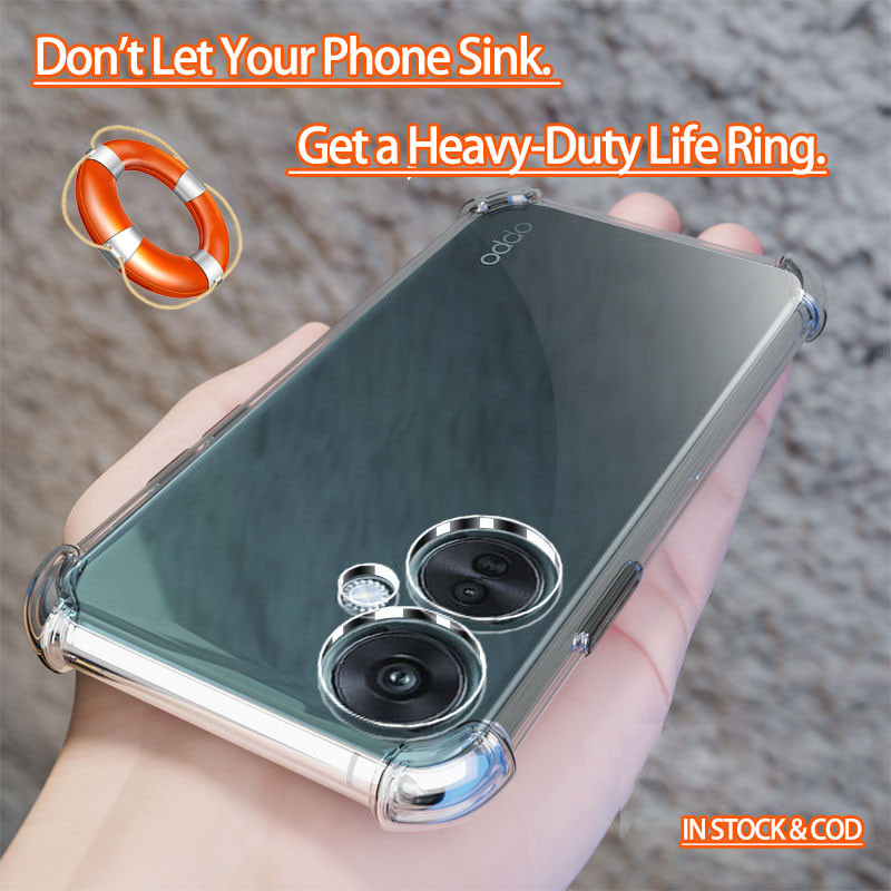 Dành Cho Oppo K11x 5G K11 5G PJC110 Pha Lê Trong Suốt 4 Góc Chống Sốc Cao Su Mềm Jelly Ốp lưng Ốp Lư