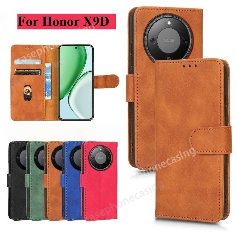 Ốp Điện Thoại Cho Honor X70 X9d X9c Smart X9b X9a X9 4G 5G 2025 Bao Da Lật Từ Đứng Coque Đa Năng Bảo