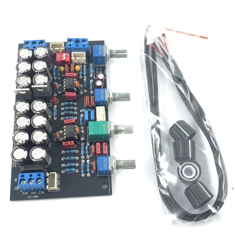 Pre-amplifier Tone Board JRC5532 OP AMP Preamp Âm Lượng Tone Control DIY Loa Khuếch Đại Âm Thanh Amp