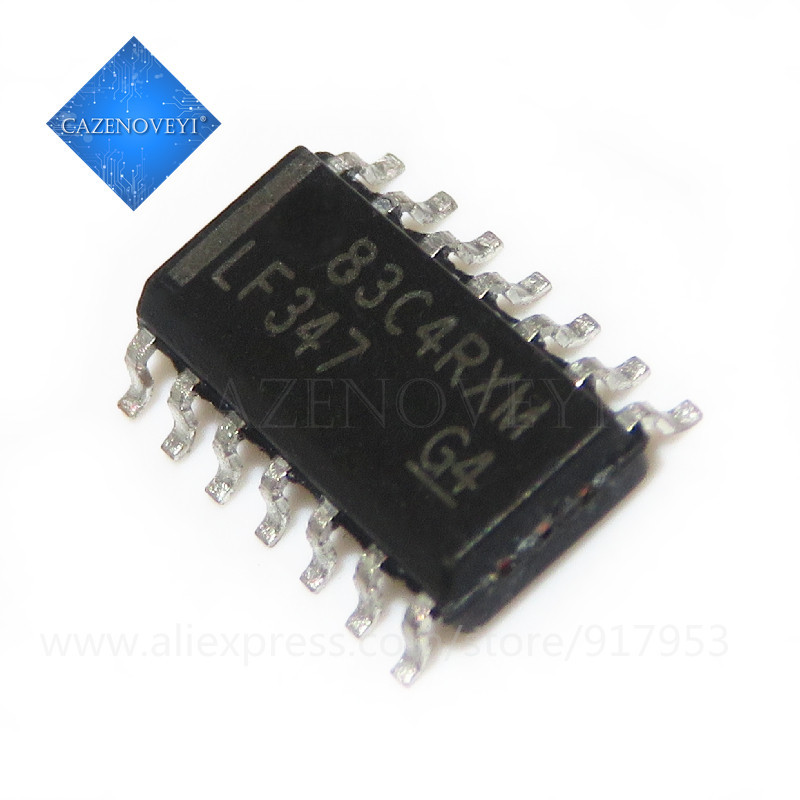 10 Mảnh LF347DR LF347M LF347DR LF347D LF347 347DR SOP-14 chip