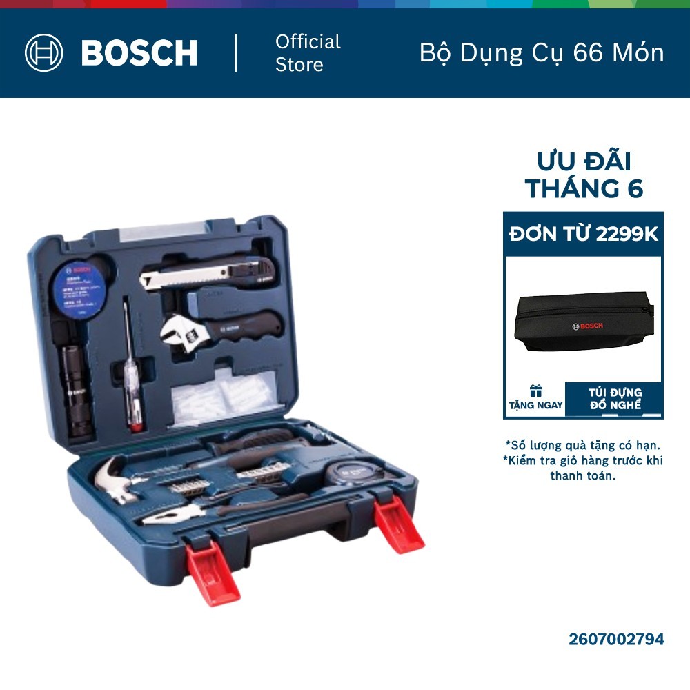 Bộ dụng cụ đa năng Bosch 66 món