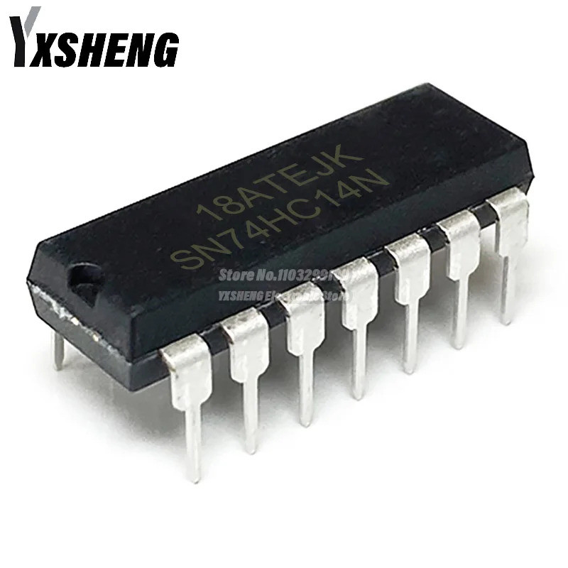 10 CÁI SN74HC14N DIP14 SN74HC14 DIP 74HC14N 74HC14 Biến tần Hex Schmitt-Trigger DIP-14 IC Chip