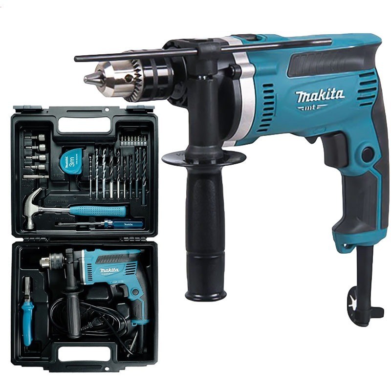 Máy khoan búa 13mm 220V MAKITA - M8100KX2B và M8103KX2B (26 món phụ kiện) Thái Lan