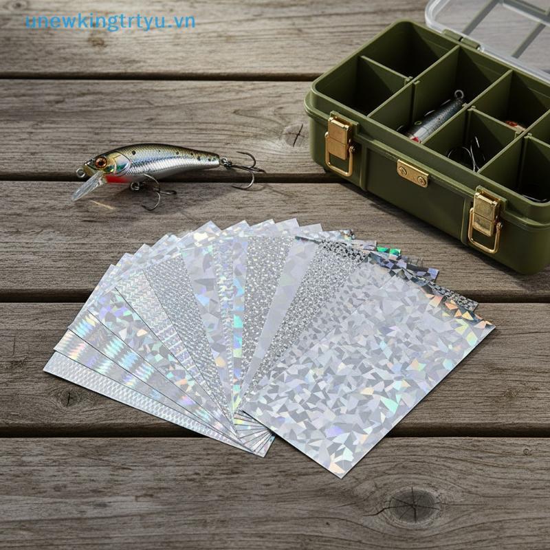 Unewtyu Angler 's Choice 18 Cái Băng thu hút cá ba chiều 20x10CM Phản quang VN