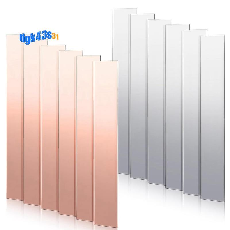 12 Chiếc Đồng Nguyên Chất Kẽm Anode Tấm 99,9% Độ Tinh Khiết Cao Đồng Kẽm Dây Điện Cực 0,04 Inch X 0,