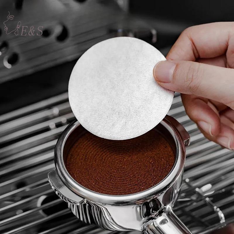 Giấy lọc cà phê Strongaroetrtomj 51mm 53mm 58mm Giấy lọc nước thứ cấp dùng một lần Espresso Portafil