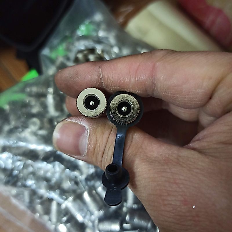Combo 05 jack nguồn DC-099 chuẩn 5.5*2.1mm, 5.5*2.5mm (có nắp cao su chống nước)