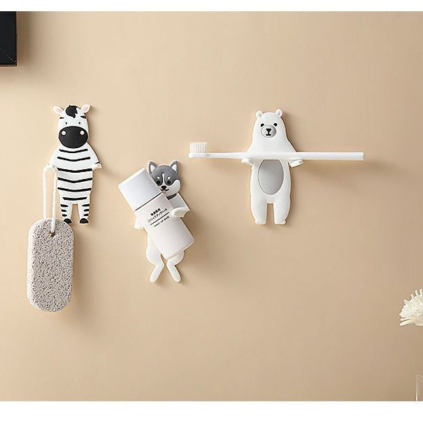 TQ~Cartoon no-punch adhesive hook, strong wall adhesive hook, strong hook for hanging clothes behind