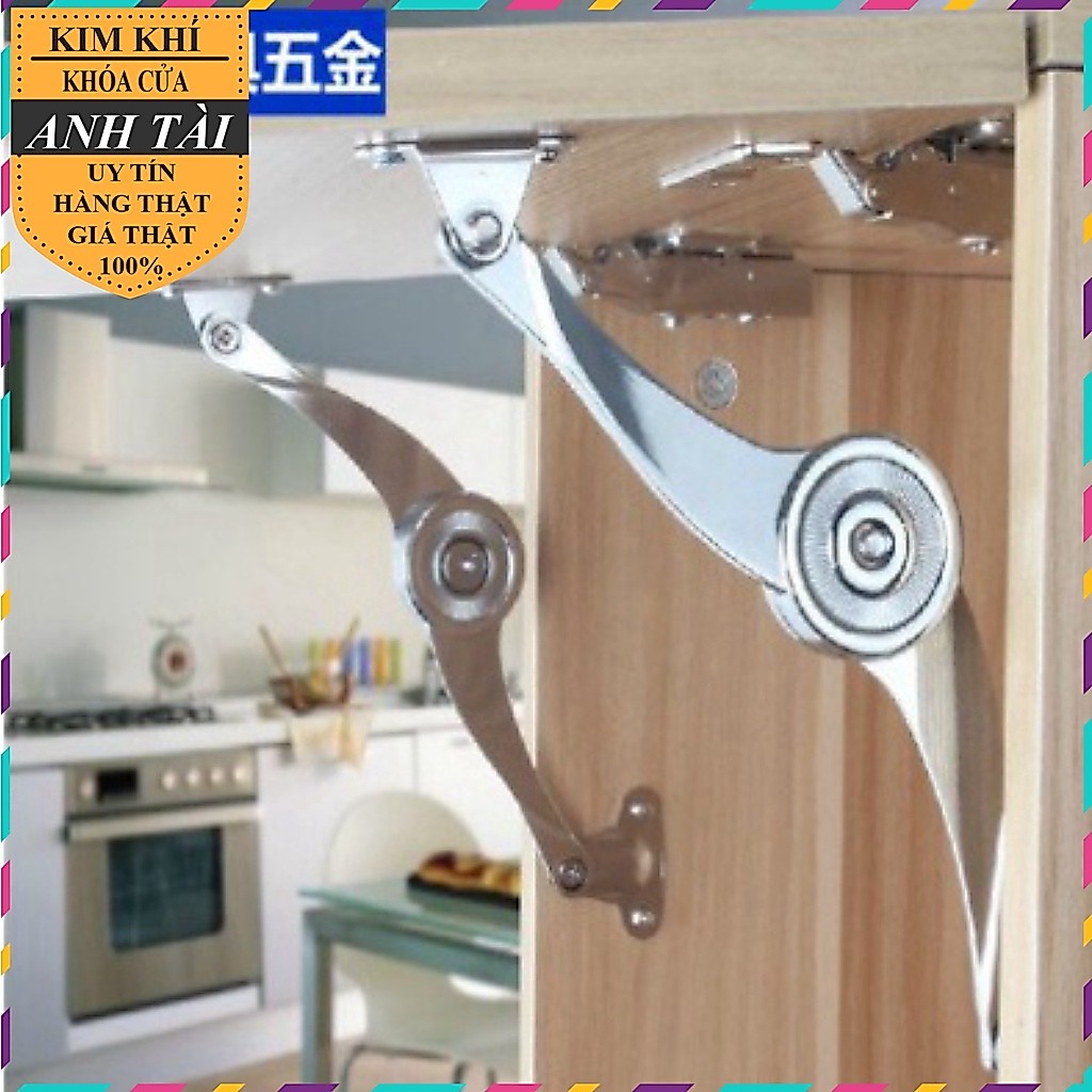 Tay Nâng Hạ Cánh Tủ Hình Compa, tay nâng cánh tủ cao cấp trợ lực 20kg có giảm chấn loại đẹp