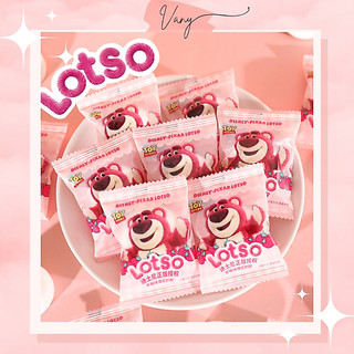 [Combo 10 cái] Kẹo Dẻo Marshmallow Nhân Mứt Dâu Gấu Dâu Lotso Disney Kẹo Bông Gòn