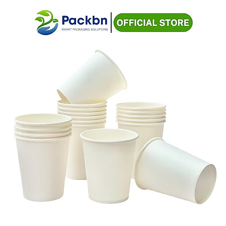 Cốc giấy văn phòng 7oz ~ 210ml - Set 50 cốc giấy trơn